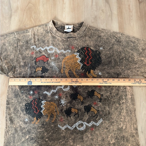 Vintage Way Out West 90's oversized tee with Bison Made in the USA - Picture 7 of 8